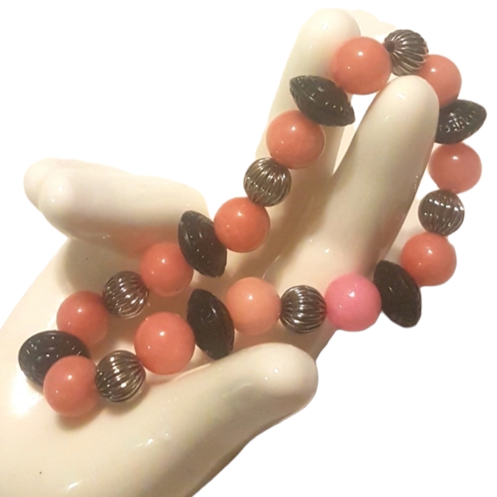 💗 Tribal Morganite Beaded bracelet